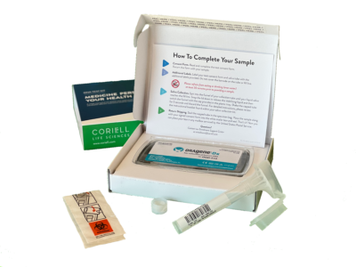 Coriell Life Sciences DNA sample kit and instructions