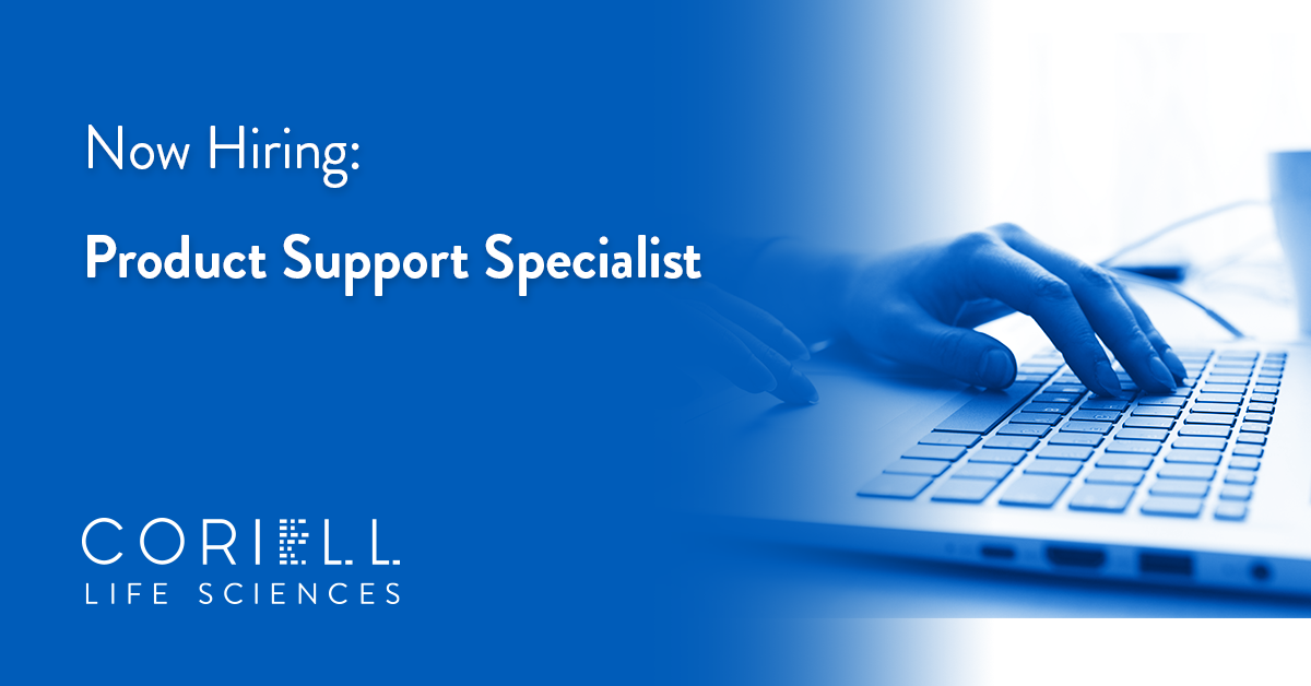 Coriell Life Sciences is hiring a product support specialist