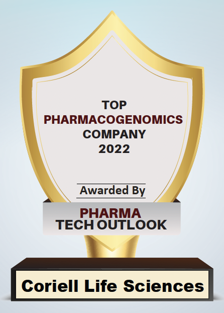 Coriell Life Sciences Top pharmacogenomics company awarded by Pharma Tech Outlook